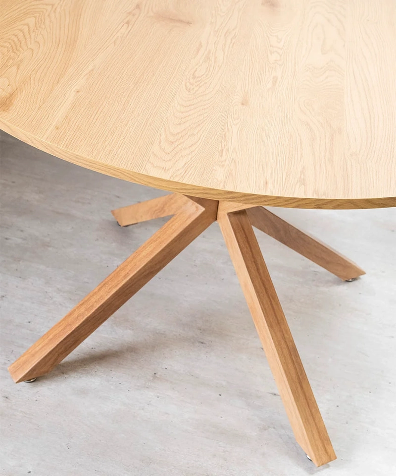 MESA DE COMEDOR ESCANDINAVA REDONDA 120 CM - 2