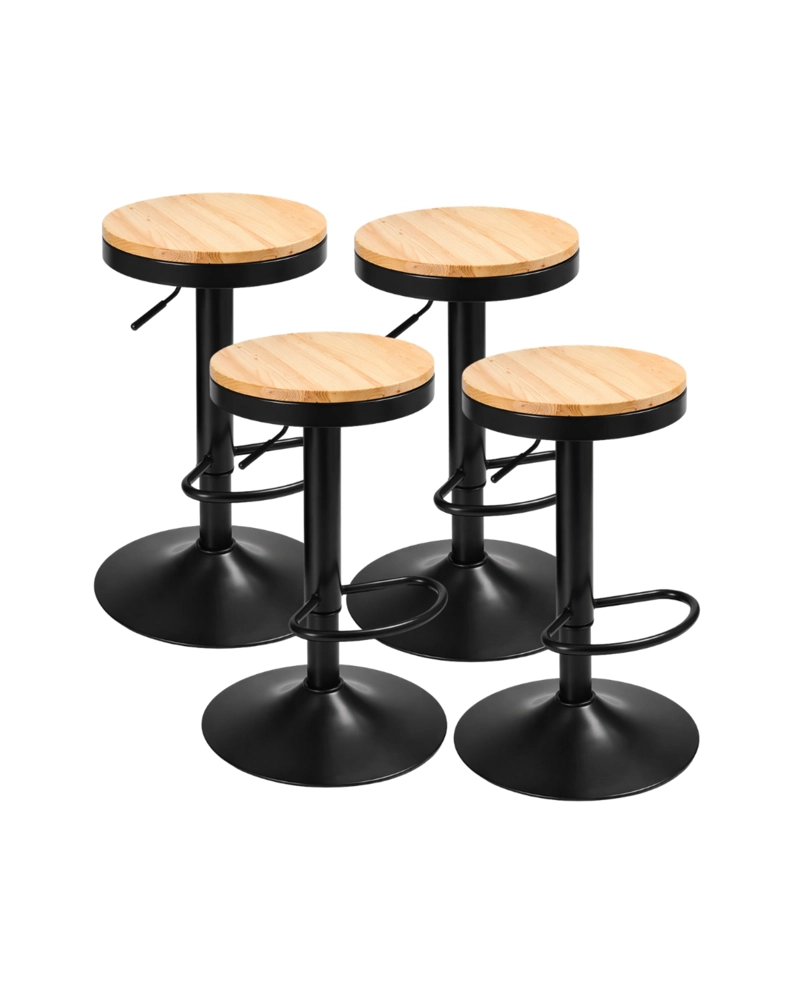 PACK 4 TABURETES AJUSTABLE INDUSTRIAL DESIGN - 1