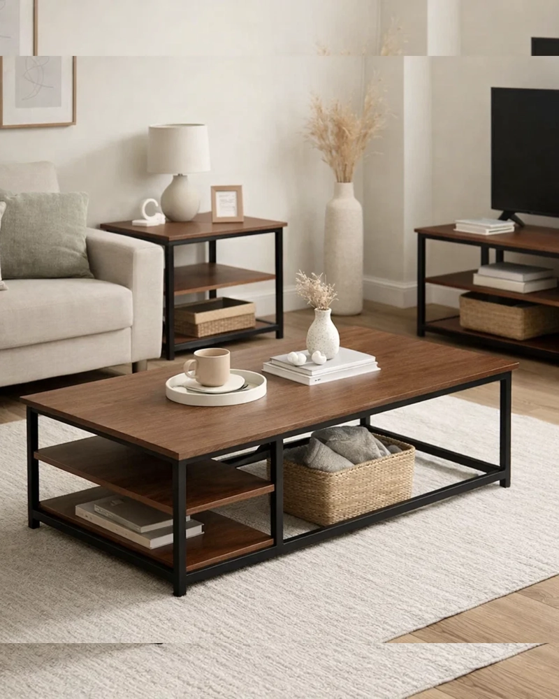MESA DE CENTRO RECTANGULAR 120 CM BILBAO - 2