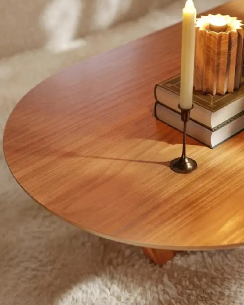 MESA DE CENTRO OVAL 120X68CM - 3