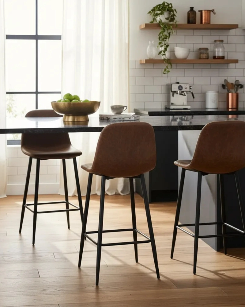 PACK 2 TABURETES DE BAR TRENDY 65CM - 4