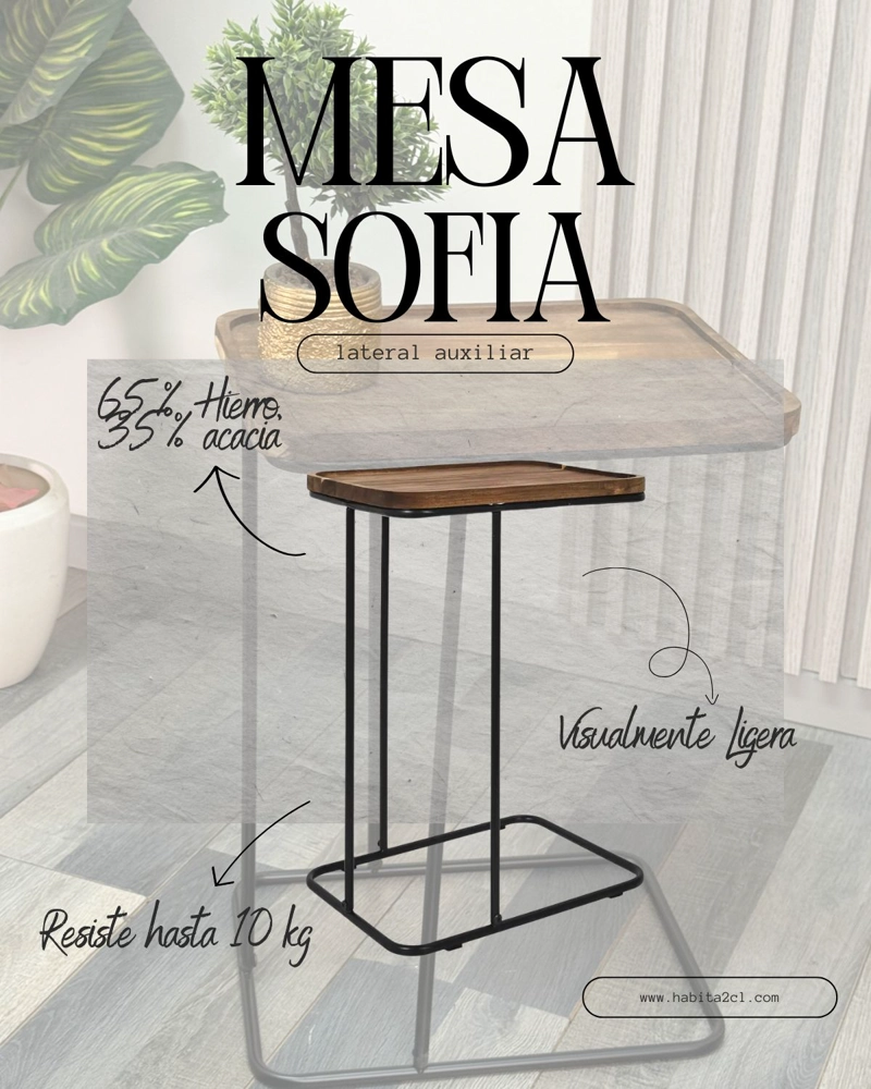 MESA AUXILIAR LATERAL SOFIA - 2