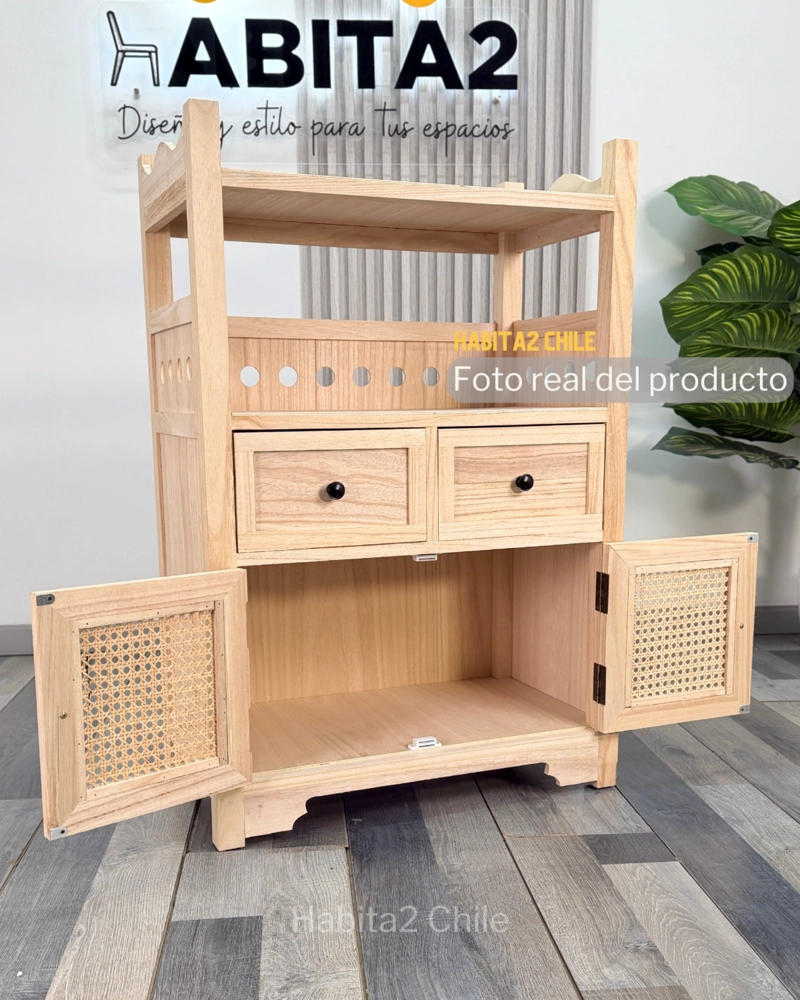 BUFFET APARADOR ATELIER MADERA Y RATTAN - 3
