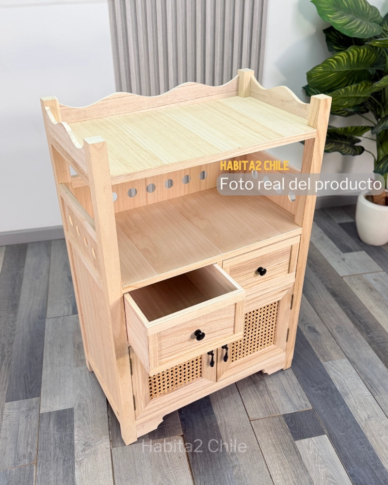 BUFFET APARADOR ATELIER MADERA Y RATTAN - 4