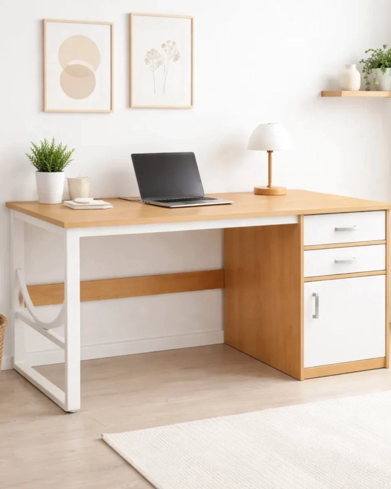 ESCRITORIO 120 CM KALE MDF Y METAL - 2