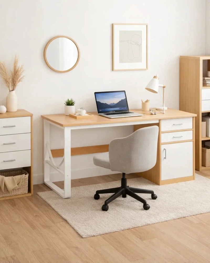 ESCRITORIO 120 CM KALE MDF Y METAL - 5