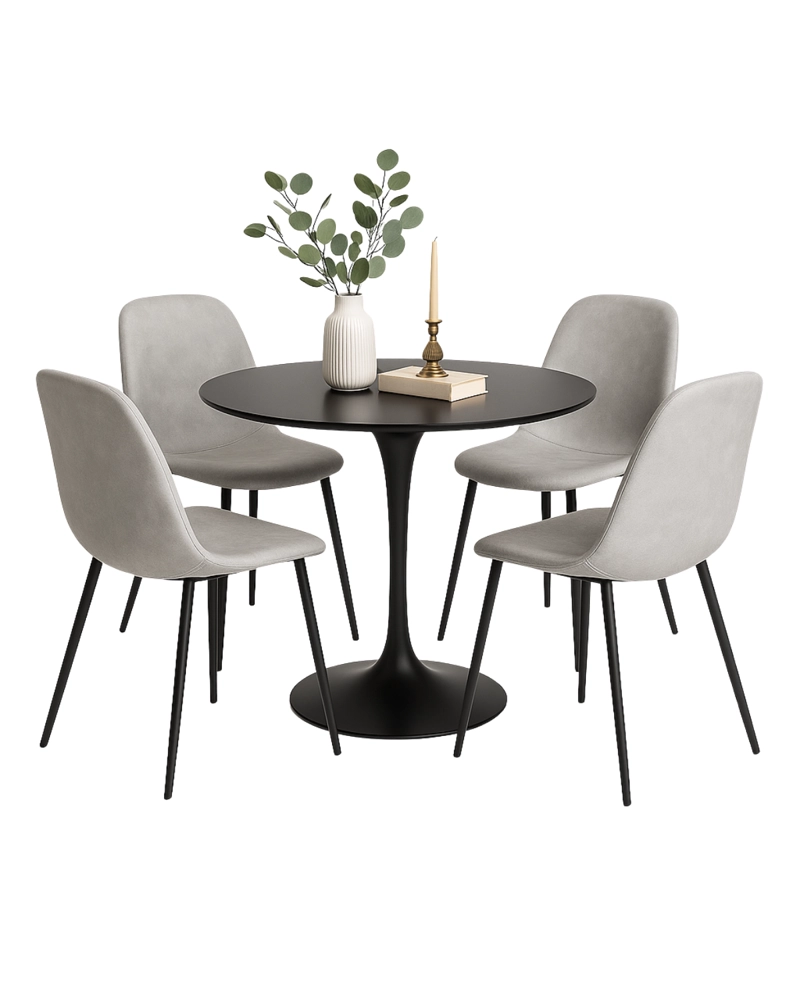 COMEDOR 4 PUESTOS MURCIA BLACK 80CM - 1