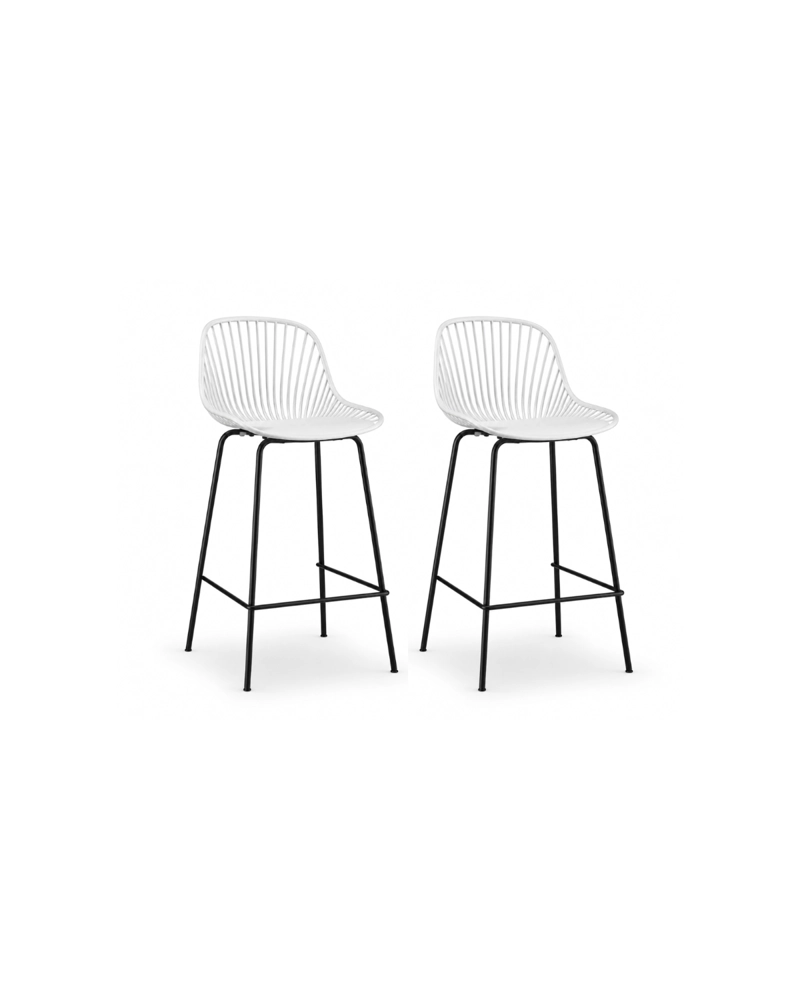 PACK 2 TABURETES PARA BAR INDIANA BICOLOR - 1