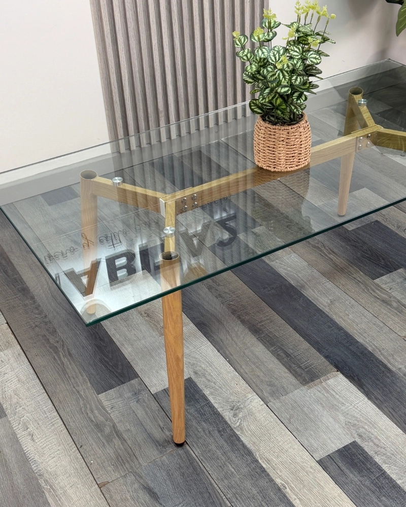 MESA DE CENTRO RECTANGULAR DE VIDRIO BARCELONA - 4