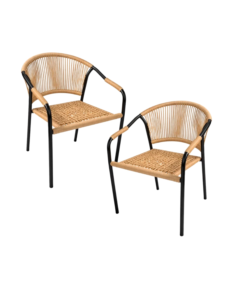 SET 2 SILLAS DE COMEDOR RATTAN JANEIRO - 1