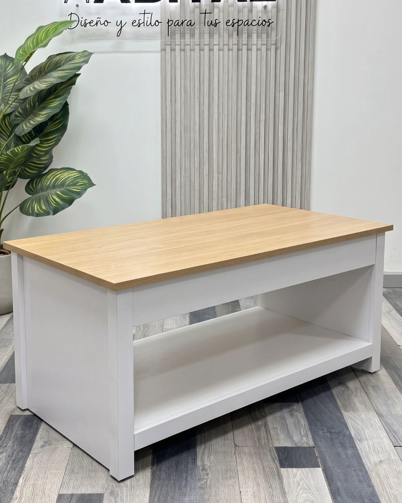 MESA DE CENTRO BLANCA RECTANGULAR PRIME - 2