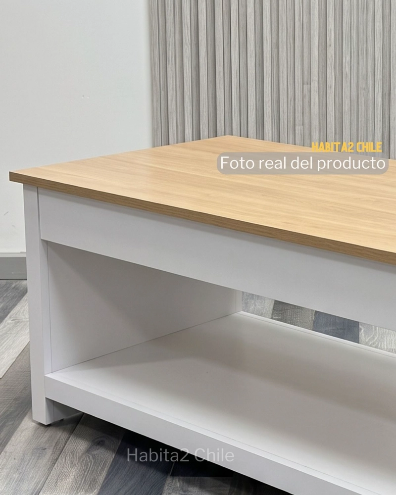 MESA DE CENTRO BLANCA RECTANGULAR PRIME - 4