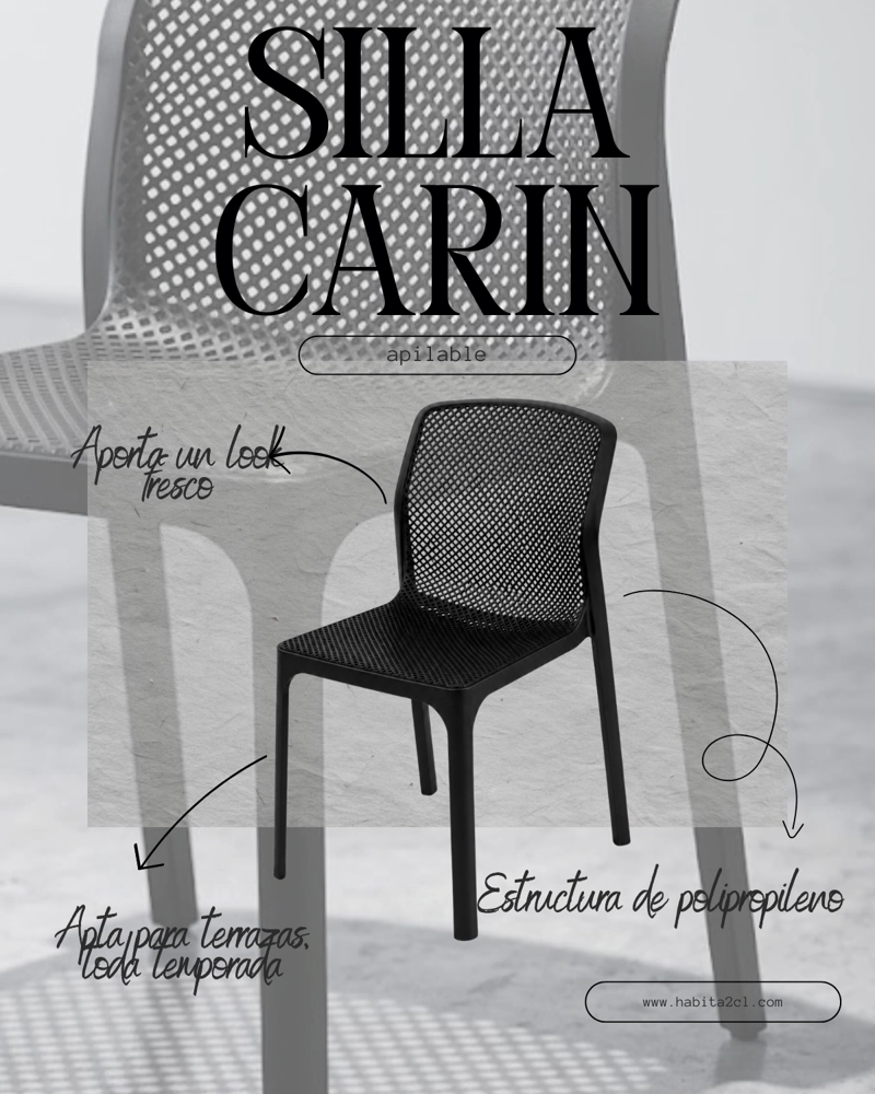 SILLA APILABLE DE COMEDOR CARIN - 2