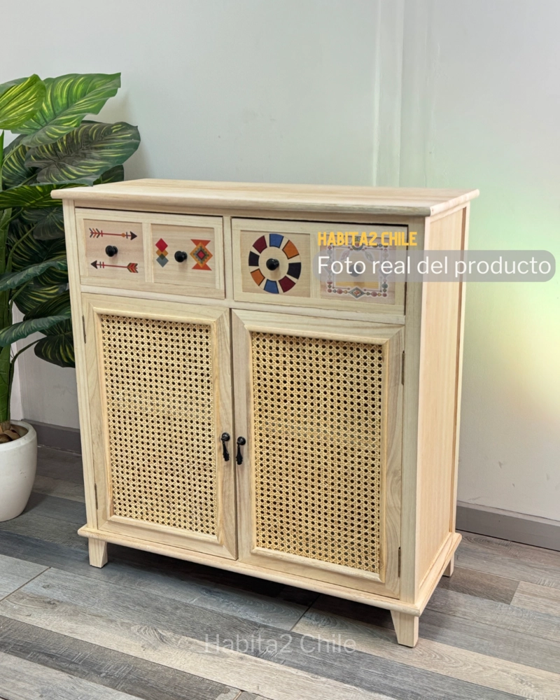 MUEBLE 2 CAJONES Y PUERTAS POP ART - 3