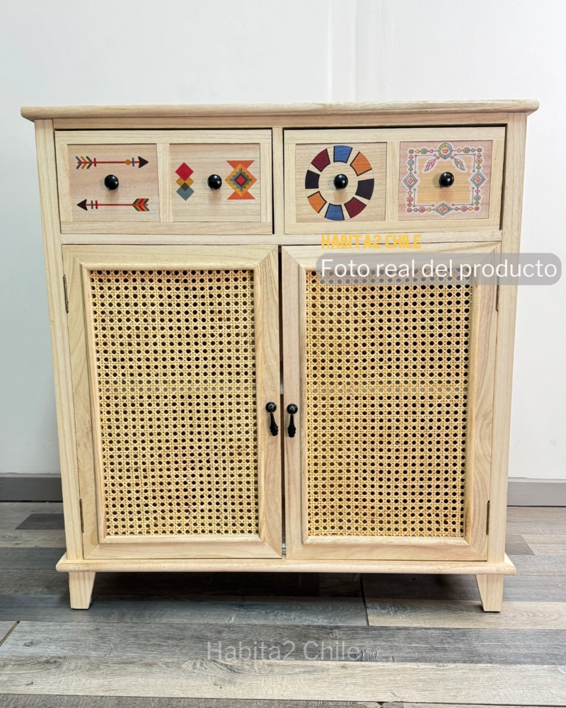 MUEBLE 2 CAJONES Y PUERTAS POP ART - 4
