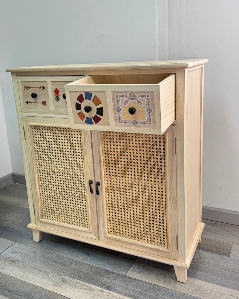 MUEBLE 2 CAJONES Y PUERTAS POP ART - 5