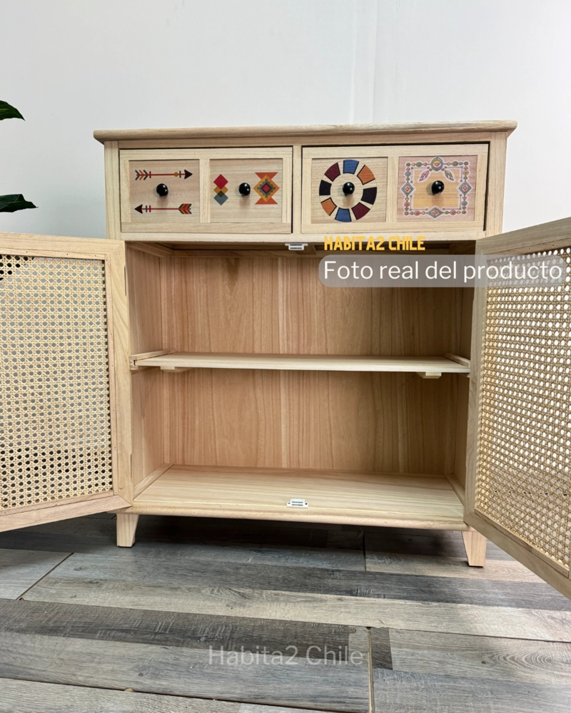 MUEBLE 2 CAJONES Y PUERTAS POP ART - 6