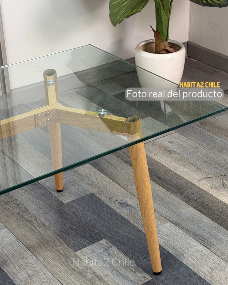 MESA DE VIDRIO 130 CM PARA COMEDOR BARCELONA - 3