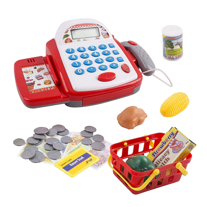CAJA REGISTRADORA JUGUETE NIÑOS ACCESORIOS MINIMARKET - 1