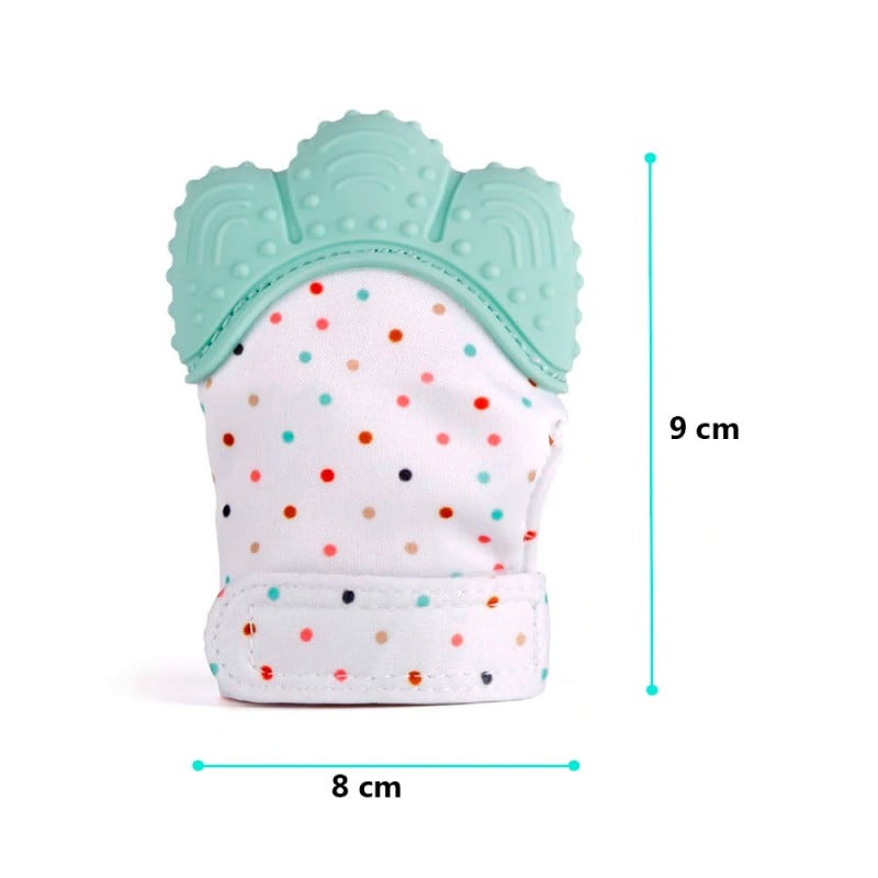 GUANTE MORDEDOR MITÓN SILICONA DENTICIÓN RASCA ENCIA BEBÉ - 3
