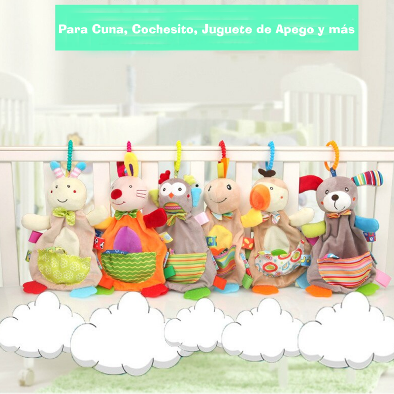 PELUCHE JUGUETE SONAJERO MORDEDOR MÓVIL COLGANTE COCHECITO - 5