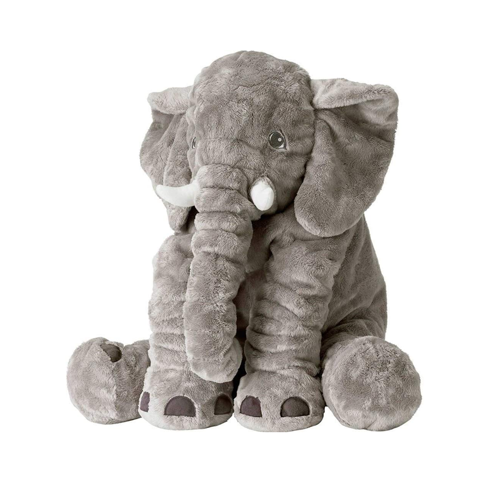 ALMOHADA PELUCHE APEGO ELEFANTE FELPA COJÍN NIÑOS BEBÉ CELESTE - 1