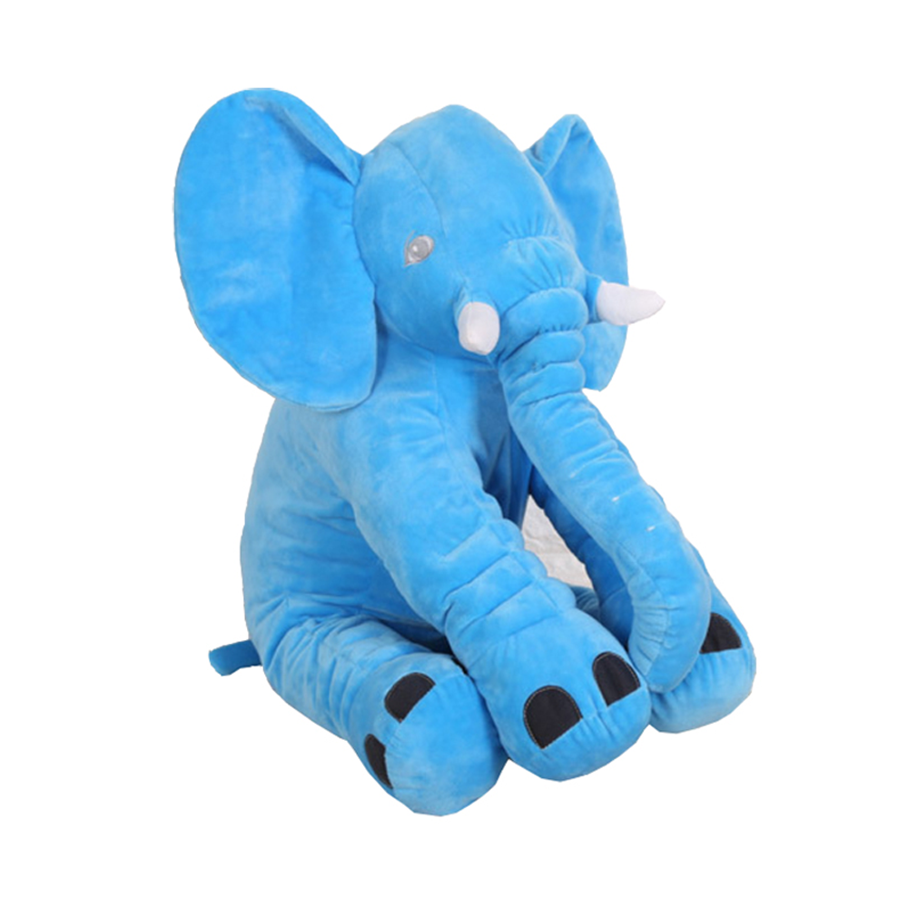ALMOHADA PELUCHE APEGO ELEFANTE FELPA COJIN NINOS BEBE CELESTE