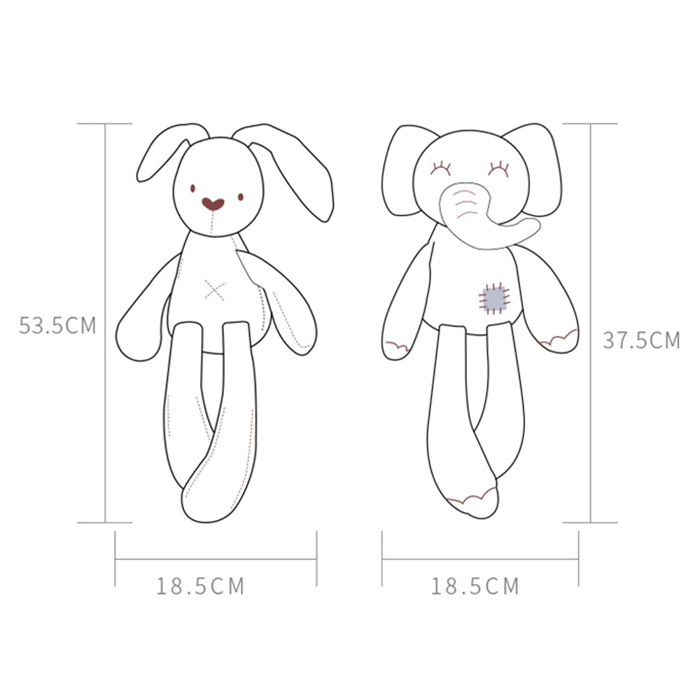 Peluche De Apego Juguete Tuto Amigo Para Bebe Guagua - 3