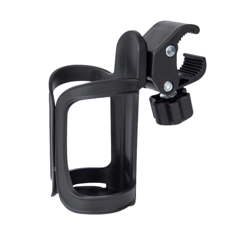 PORTA BOTELLA PARA COCHECITO NEGRO SOPORTE MAMADERA TETE PORTAVASO - 1