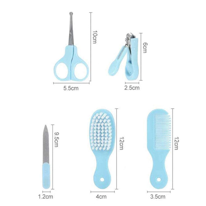 SET MANICURE CHIQUILLOS.CL CUIDADOS BEBE 5 EN 1 CORTAUÑAS PEINE CEPILLO - 3