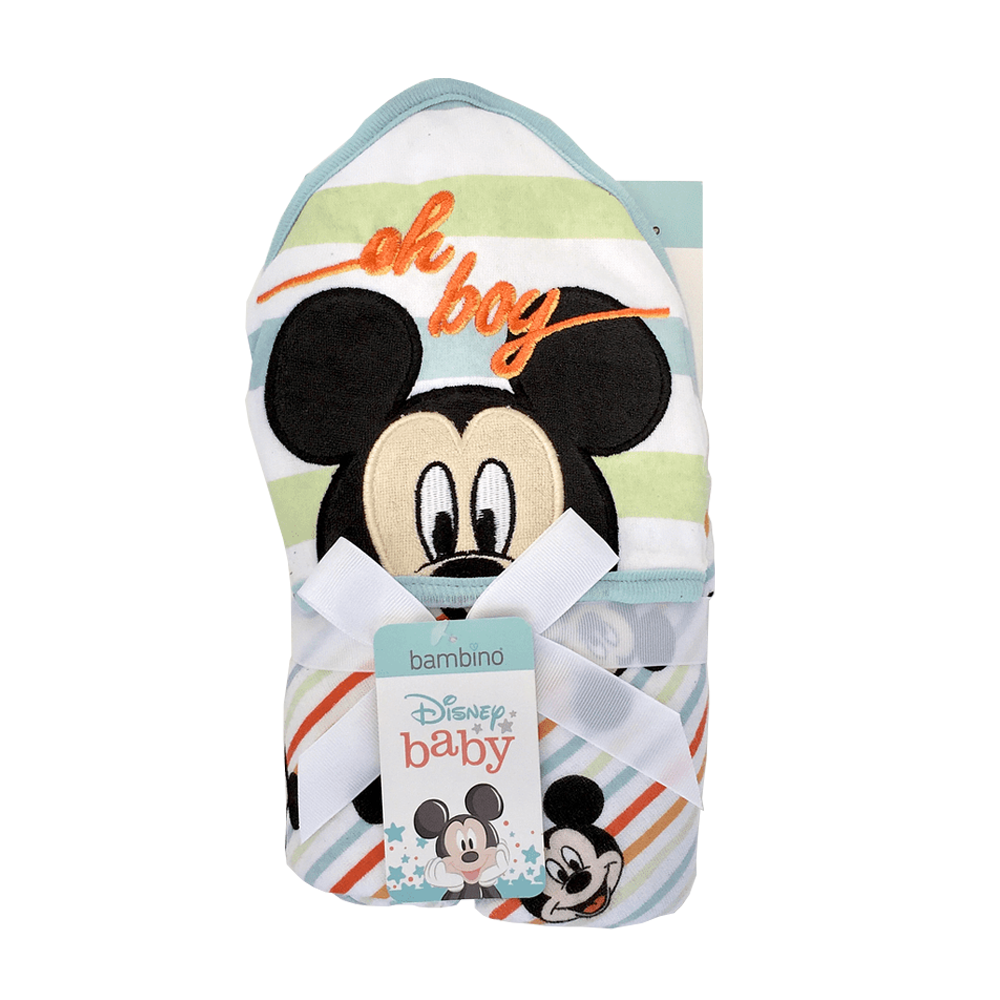 TOALLA CAPUCHA DE BAÑO BAMBINO DISNEY PARA BEBÉ NIÑOS - 1