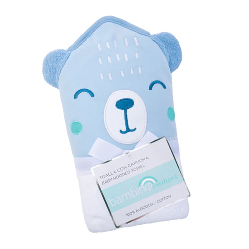TOALLA CAPUCHA DE BAÑO BAMBINO PARA BEBE GUAGUA NIÑOS - 1