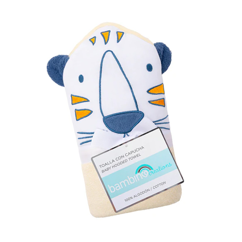 TOALLA CAPUCHA DE BAÑO BAMBINO PARA BEBE GUAGUA NIÑOS - 1
