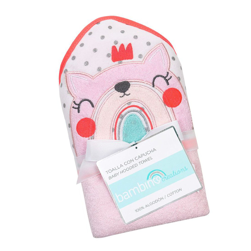 TOALLA CAPUCHA DE BAÑO BAMBINO PARA BEBE GUAGUA NIÑOS - 1