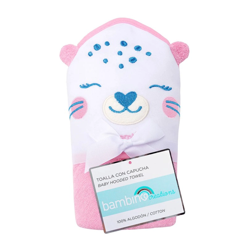 TOALLA CAPUCHA DE BAÑO BAMBINO PARA BEBE GUAGUA NIÑOS - 1