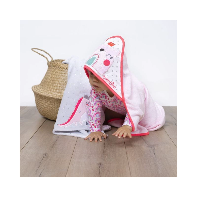 TOALLA CAPUCHA DE BAÑO BAMBINO PARA BEBE GUAGUA NIÑOS - 3