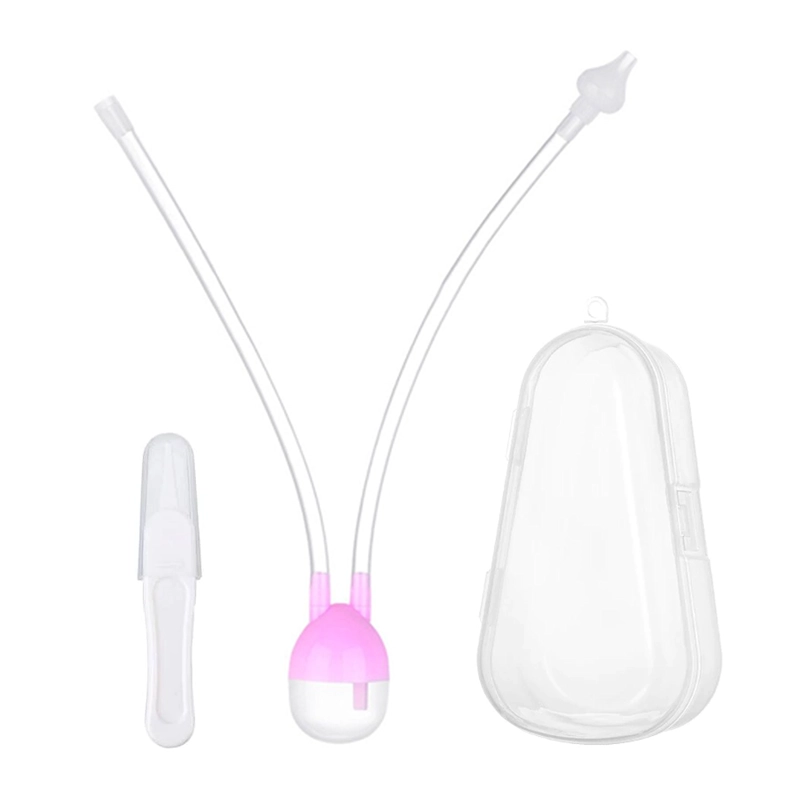 ASPIRADOR NASAL CHIQUILLOS.CL SILICONA SUCCIÓN LIMPIADOR NARIZ BEBE + CAJA - 1