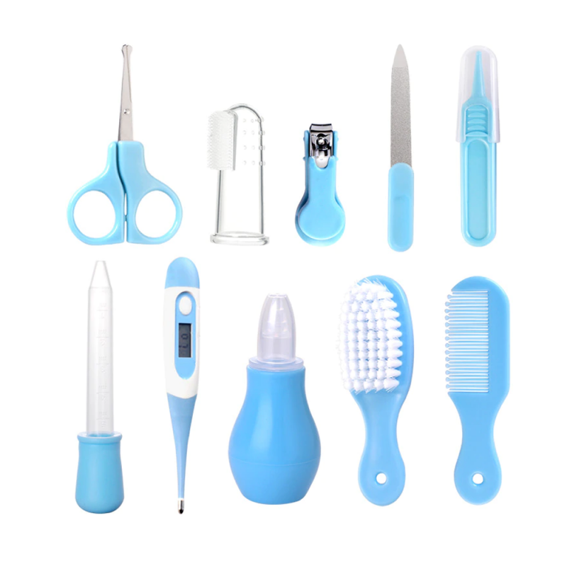 SET CHIQUILLOS.CL CUIDADOS BEBE 10 EN 1 MANICURE PEINE TERMOMETRO MEDICINA - 1