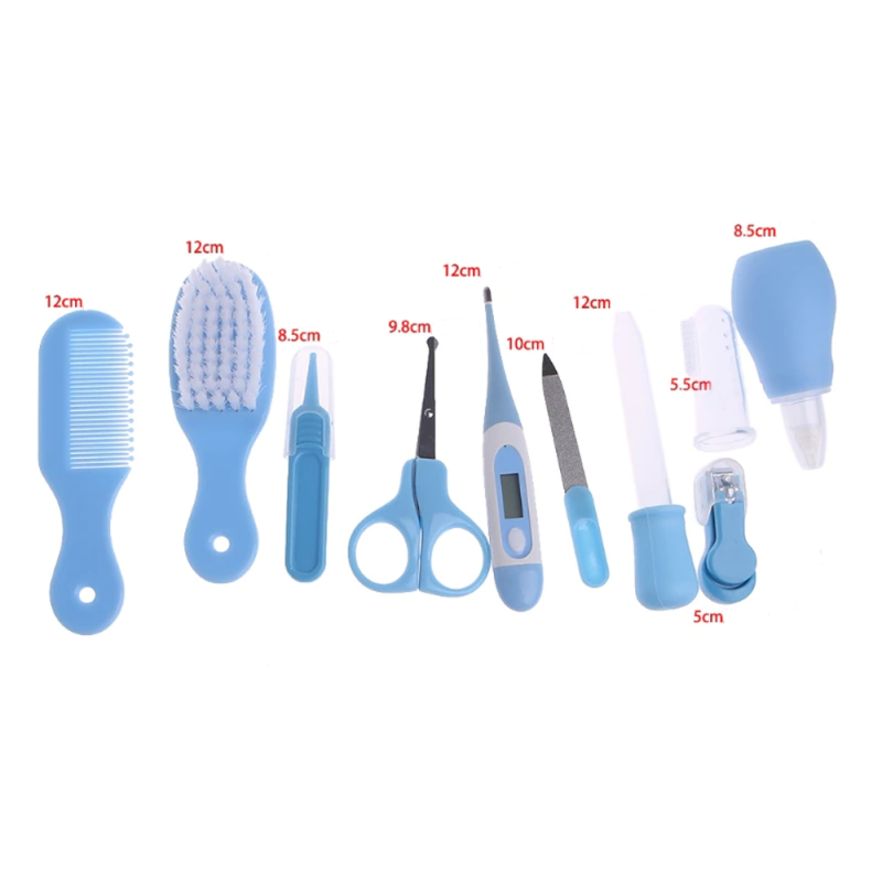 SET CHIQUILLOS.CL CUIDADOS BEBE 10 EN 1 MANICURE PEINE TERMOMETRO MEDICINA - 3