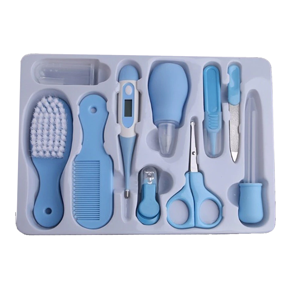 SET CHIQUILLOS.CL CUIDADOS BEBE 10 EN 1 MANICURE PEINE TERMOMETRO MEDICINA - 4