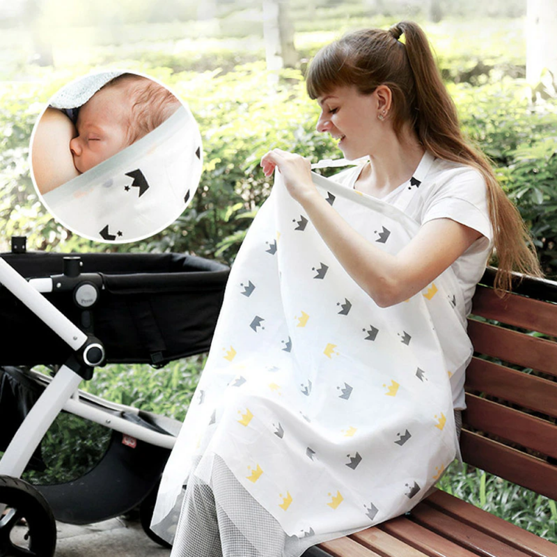 MANTA LACTANCIA BEBE PAÑUELO TOALLA CON MOSQUITERA MULTIUSO - 3