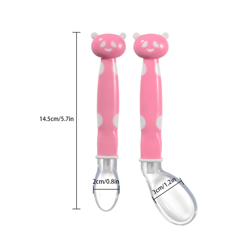 PACK X2 CUCHARA CHIQUILLOS.CL SILICONA SUAVE BEBÉS ALIMENTOS - 2