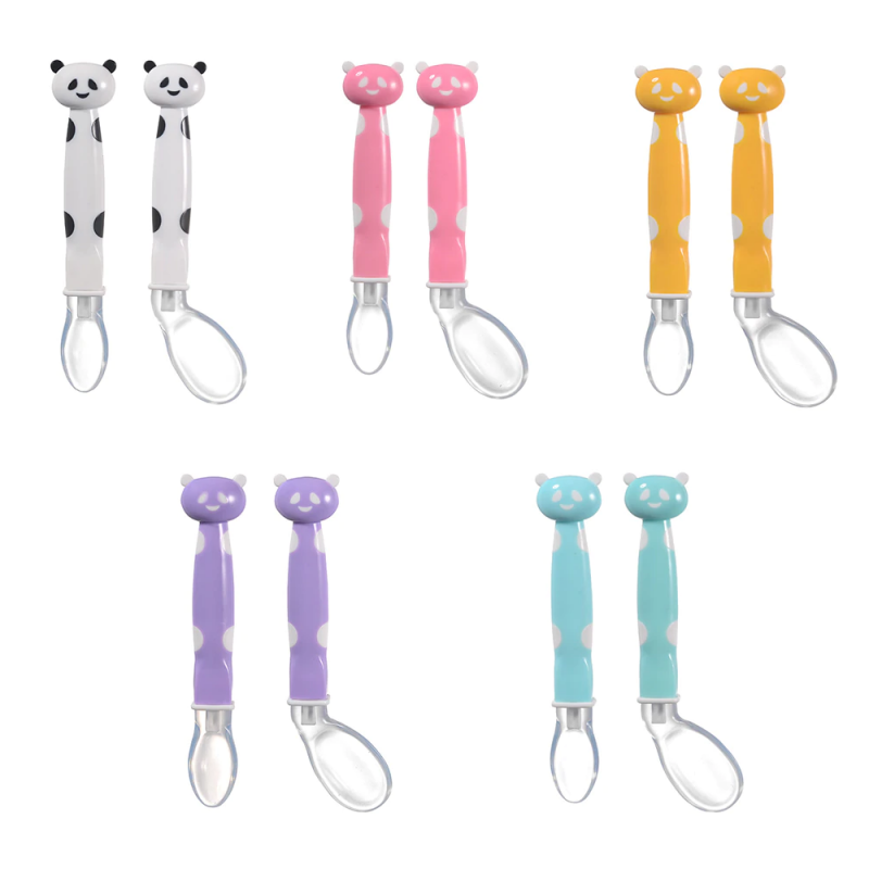 PACK X2 CUCHARA CHIQUILLOS.CL SILICONA SUAVE BEBÉS ALIMENTOS - 3