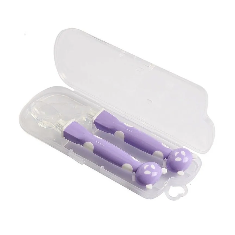 PACK X2 CUCHARA CHIQUILLOS.CL SILICONA SUAVE BEBÉS ALIMENTOS - 4