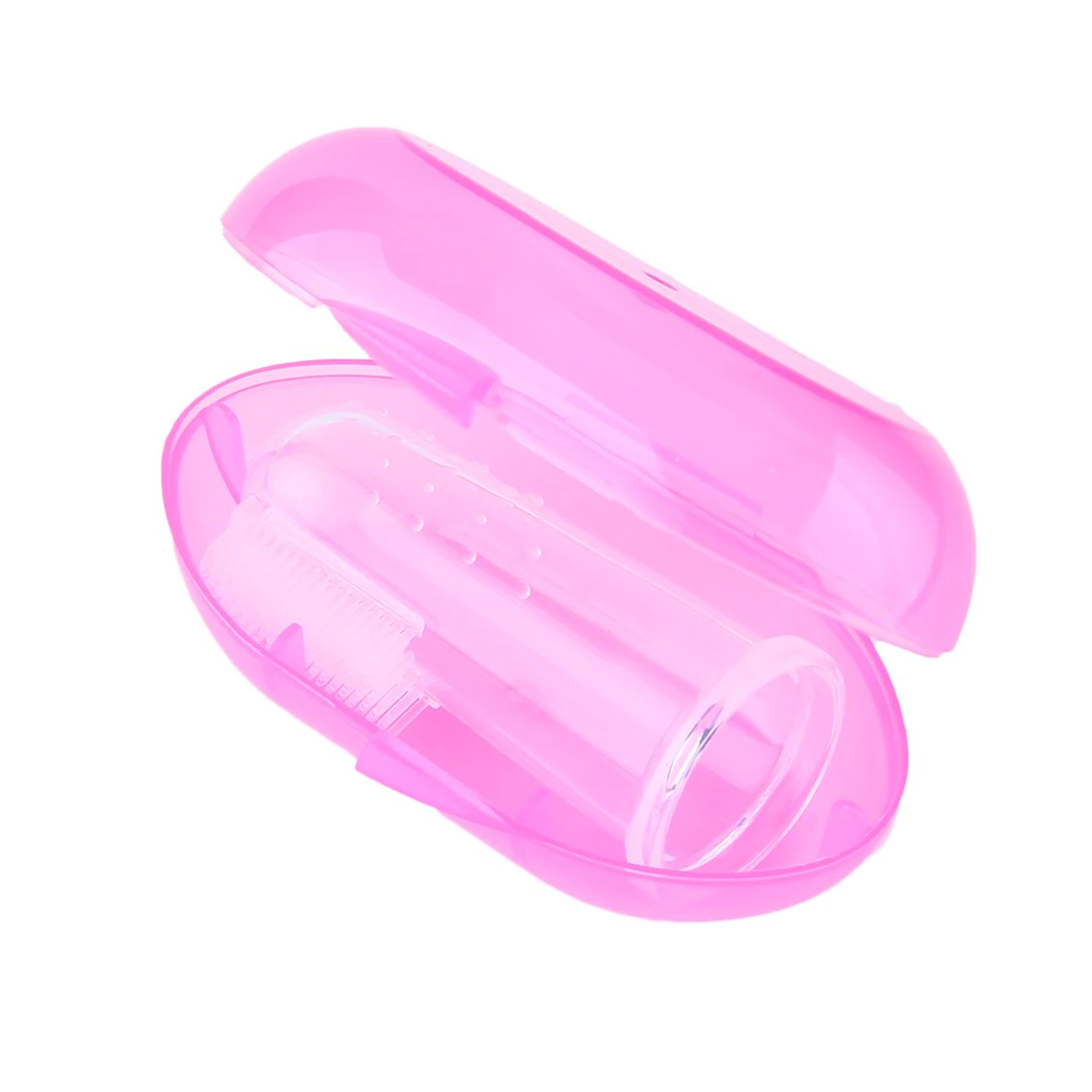 CEPILLO DIENTES CHIQUILLOS.CL BEBE TIPO DEDAL MASAJEADOR ENCIAS CON CAJA - 1