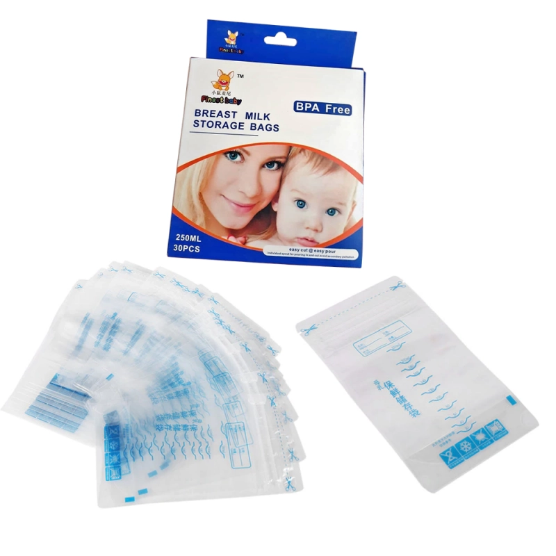 BOLSAS PARA LECHE MATERNA CHIQUILLOS.CL TRANSPARENTE PACK 30 PRE ESTERILIZADAS 250ML - 3