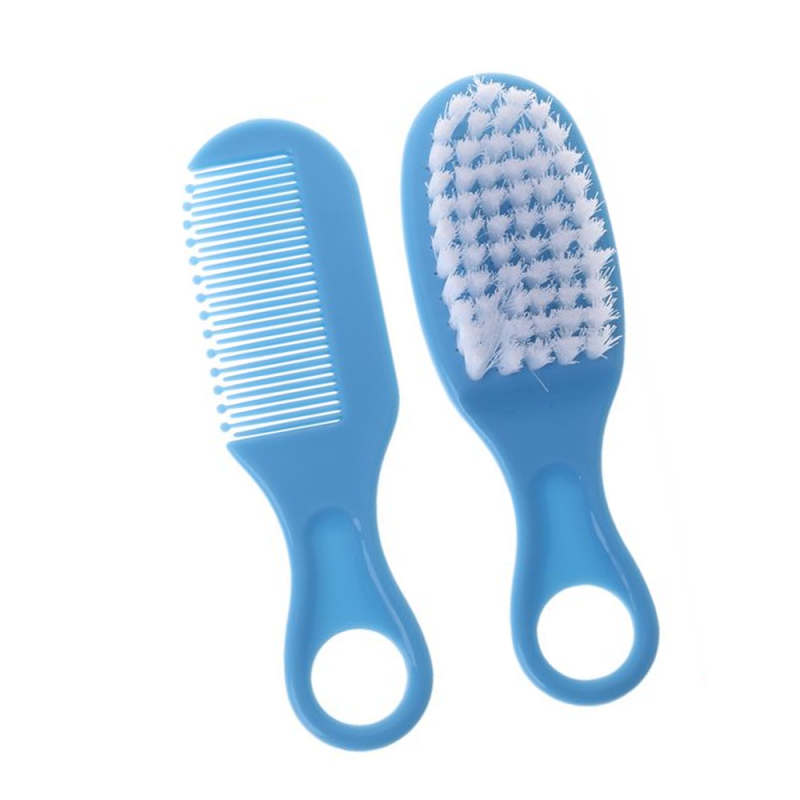 SET CHIQUILLOS.CL PEINE CEPILLO SUAVE RECIÉN NACIDO HIGIENE CUIDADOS BEBE - 1