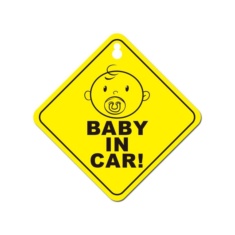 PEGATINA AUTOADHESIVA SEÑAL DE BEBE ABORDO PARA COCHES AUTOS - 1