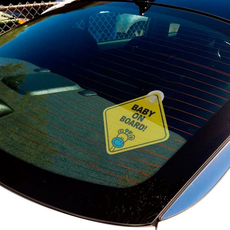 PEGATINA AUTOADHESIVA SEÑAL DE BEBE ABORDO PARA COCHES AUTOS - 5