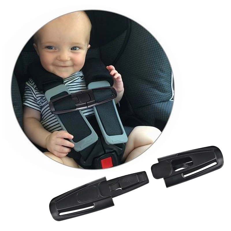 CLIP CHIQUILLOS.CL HEBILLA AJUSTADOR CINTURON SILLA AUTO SEGURIDAD BEBÉ NEGRO - 4